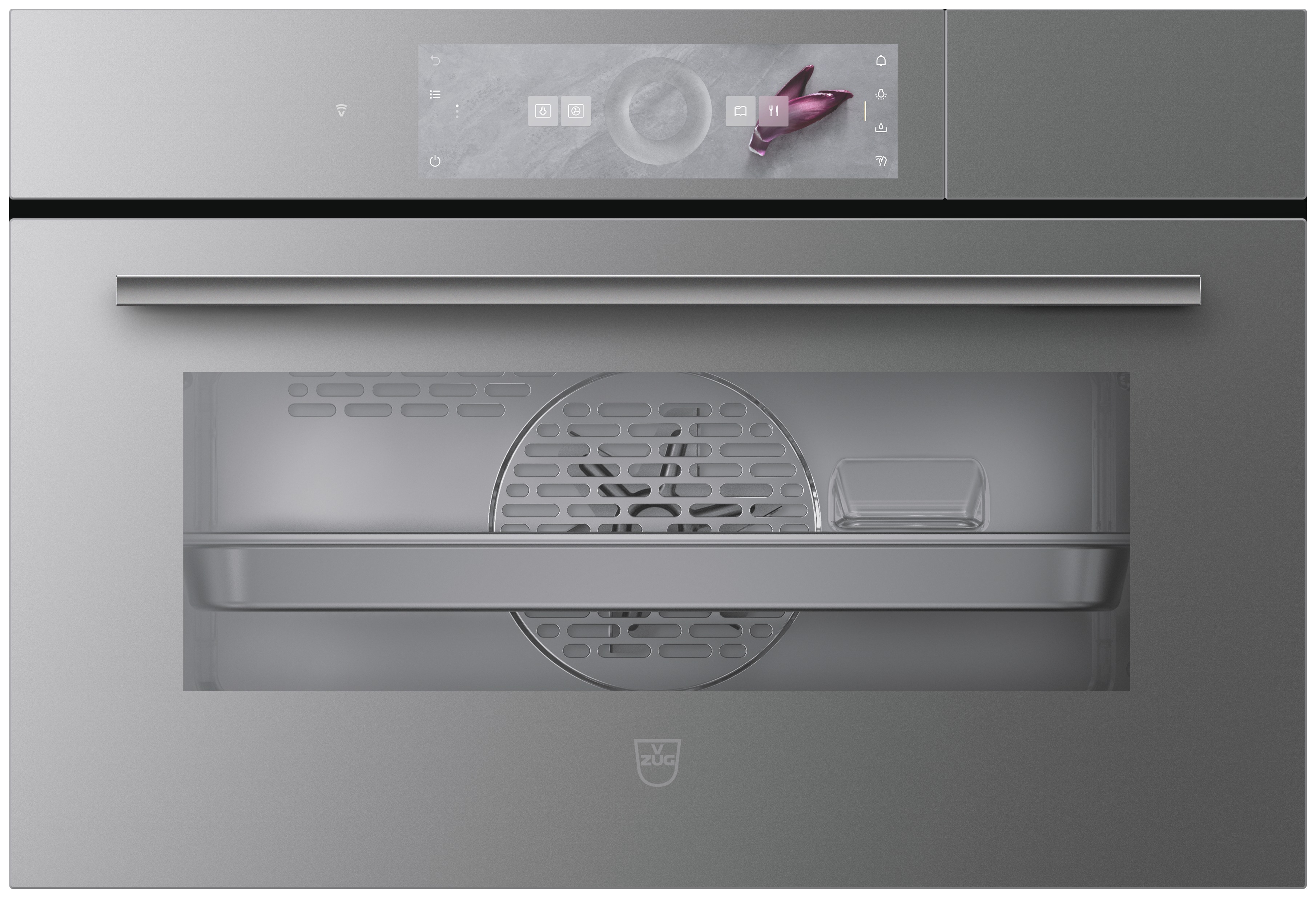 V-ZUG CombiSteamer V6000 38C, Spiegelglas Platinum, 2302900004