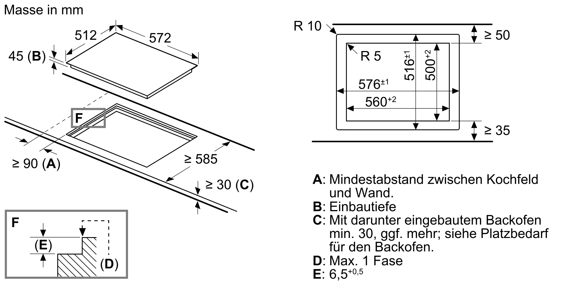 Siemens Elektrokochfeld iQ100, Glaskeramik, 60 cm, Herd gesteuert, Schwarz, flächenbündig, EA601GEA1C 