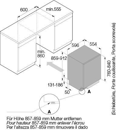 ASKO Geschirrspüler vollintegriert Logic XXL, 14 Gedecke, DSD 545 KXXL