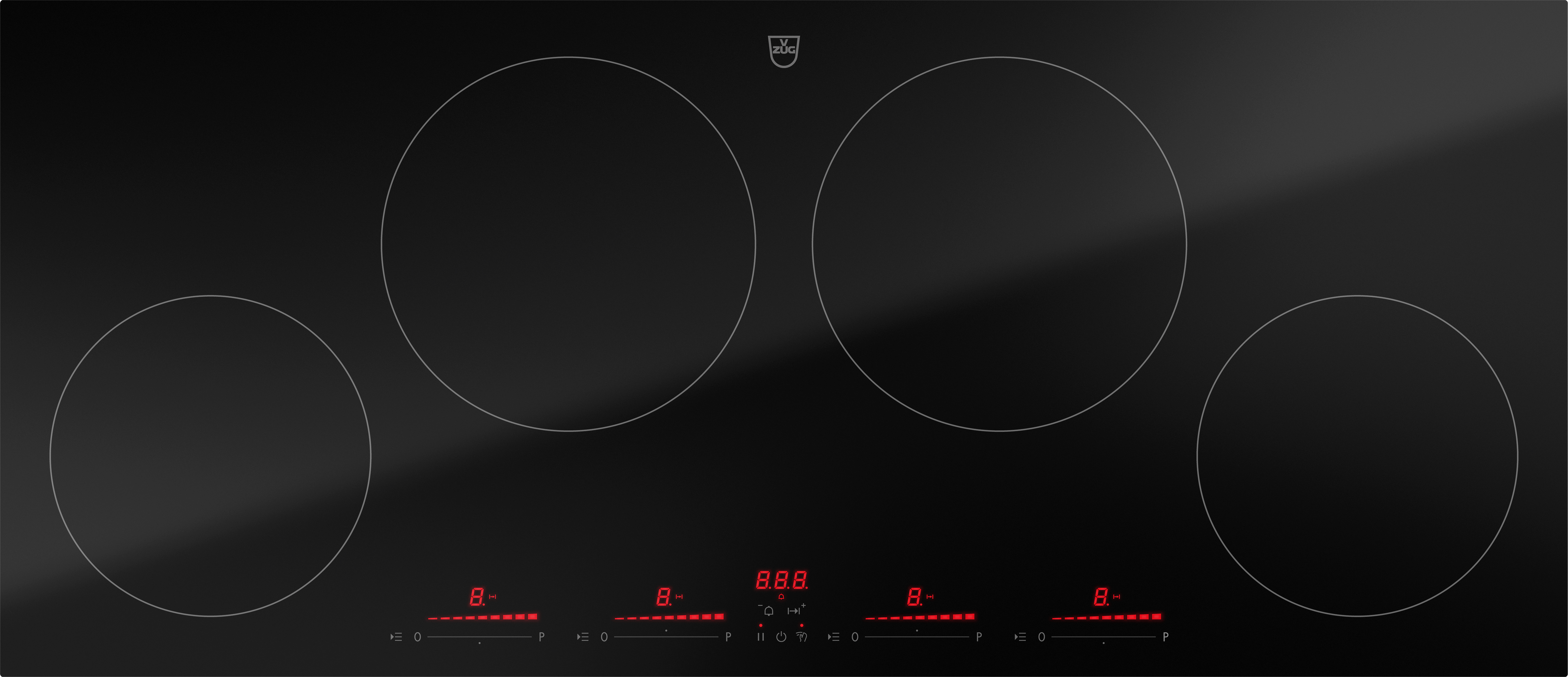 V-ZUG Induktions-Kochfeld CookTop V4000 I904, 90 cm, DualDesign, 3114200000