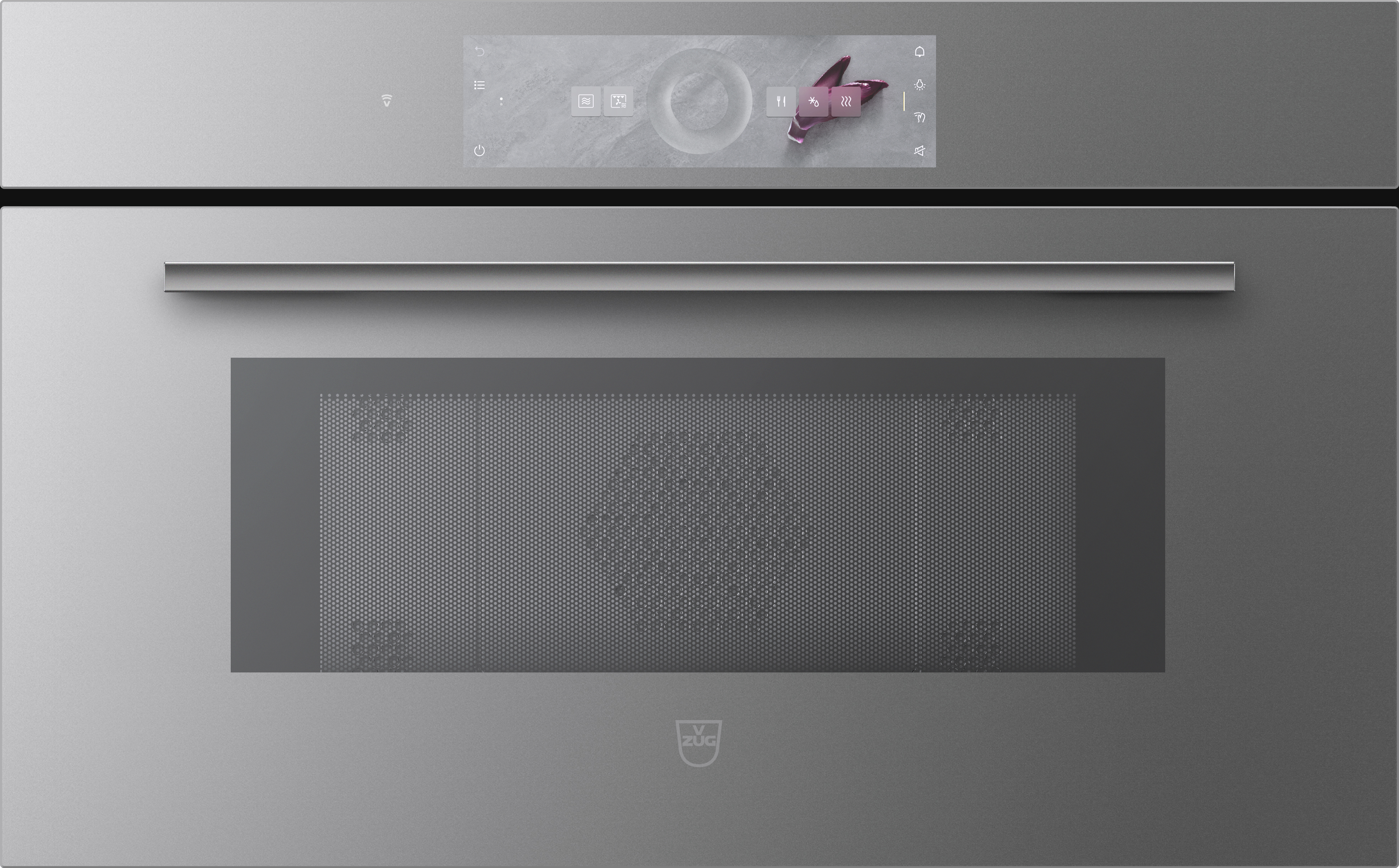 V-ZUG Mikrowelle CombiMiwell V2000 38, Spiegelglas Platinum, 2402100001 V-ZUG Mikrowelle CombiMiwell V2000 38, Spiegelglas Platinum, 2402100001