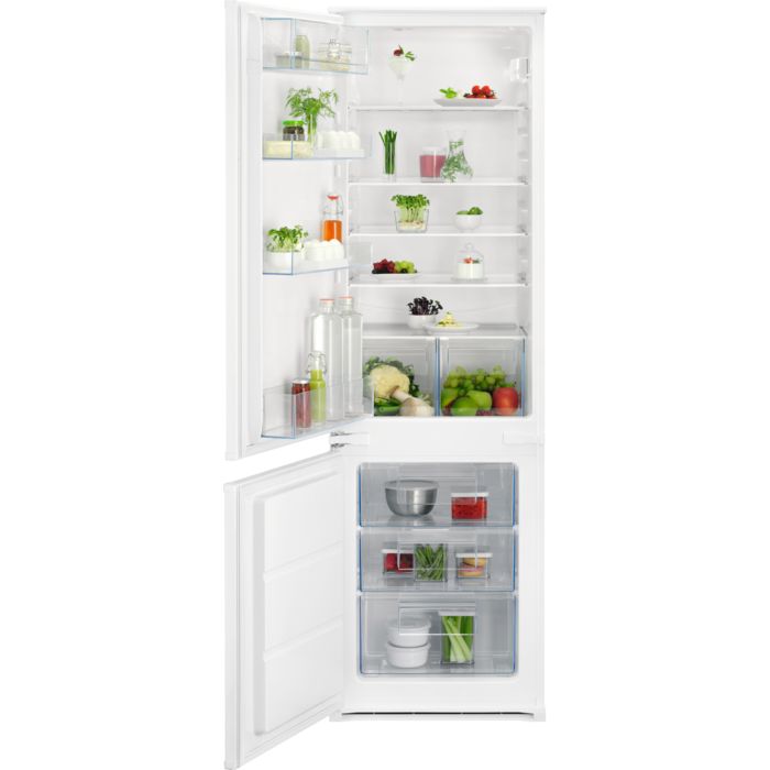 AEG Kühl-/Gefrierkombination Einbau, LowFrost, 177.2 cm, Türanschlag links, AIK2710L