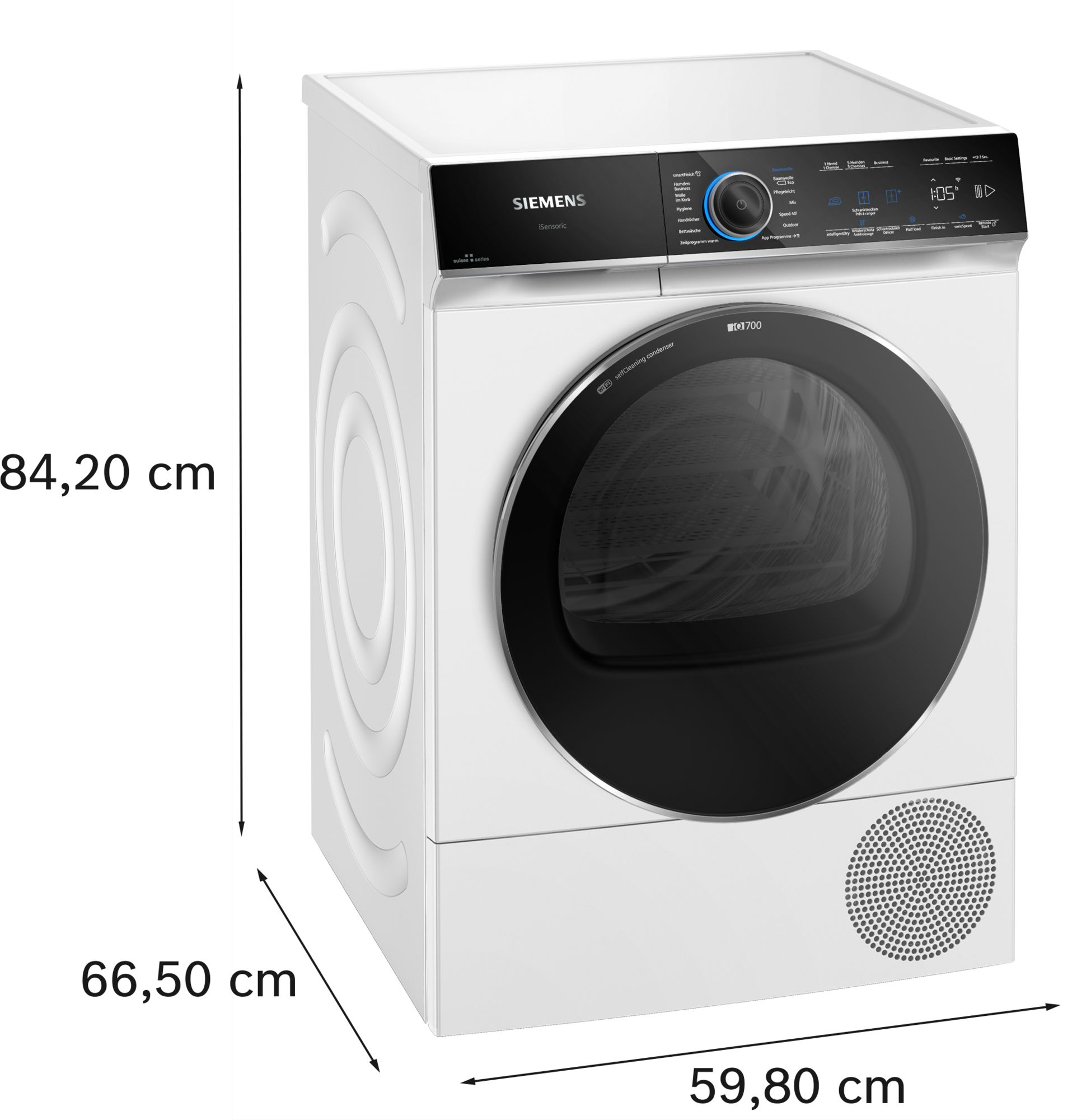 Siemens Wärmepumpen-Trockner iQ700, 9 kg, WQ46B2C0CH