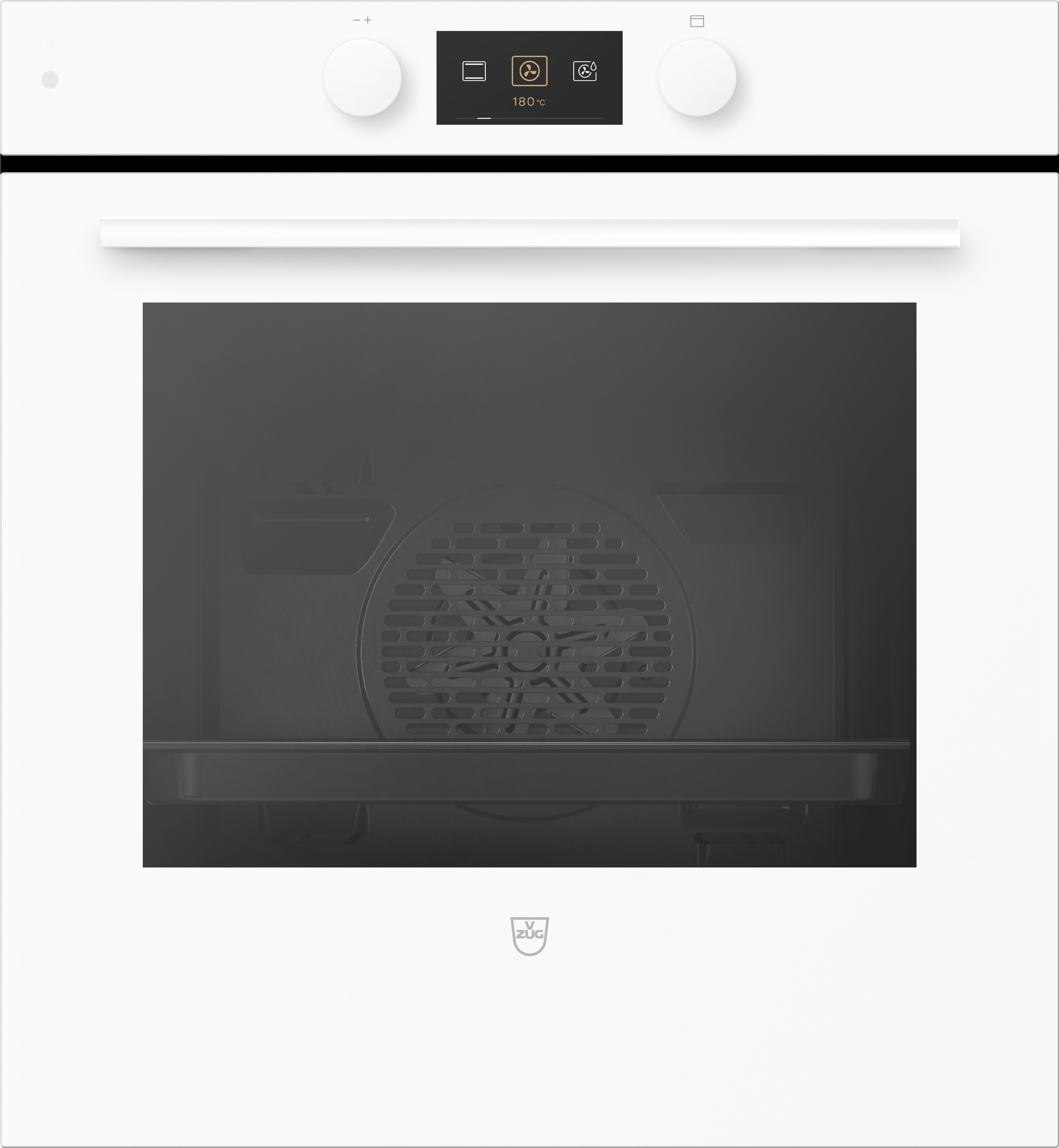 V-ZUG Backofen Combair V600 60C, 55 cm, Kurzmodell, TopClean, Glas Weiss, 2112900002