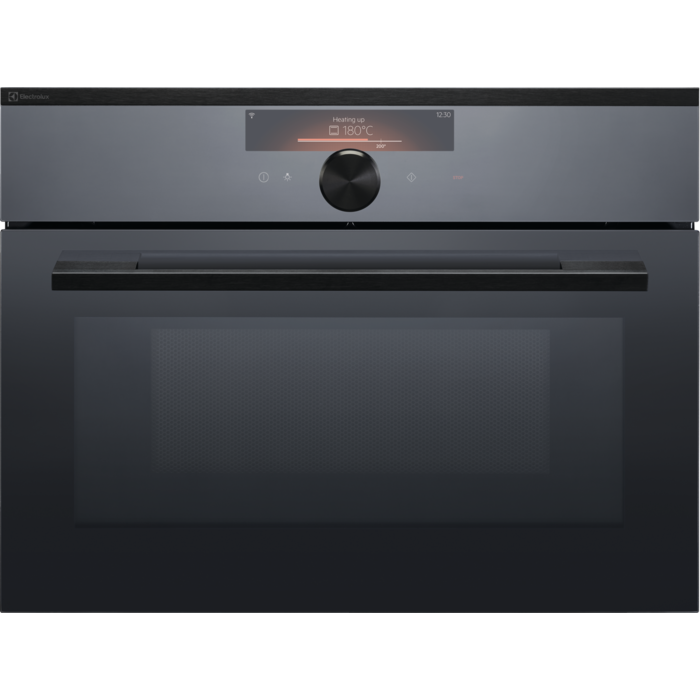 Electrolux CombiMikrowelle, Einbau-Mikrowelle EURO Multifunktions-Ofen, Schwarz Spiegel, EB4SL90KSP
