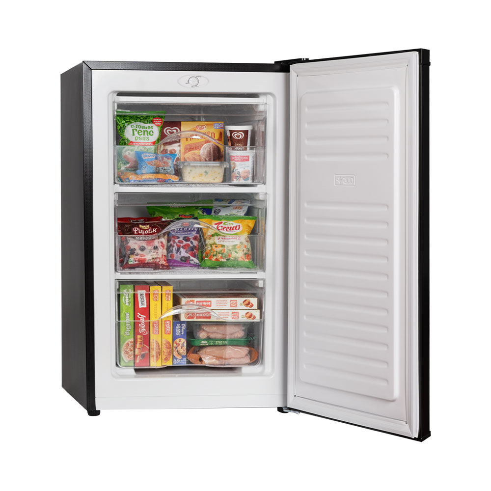 Kibernetik Gefrierschrank, 84 cm, D, schwarz, D947064