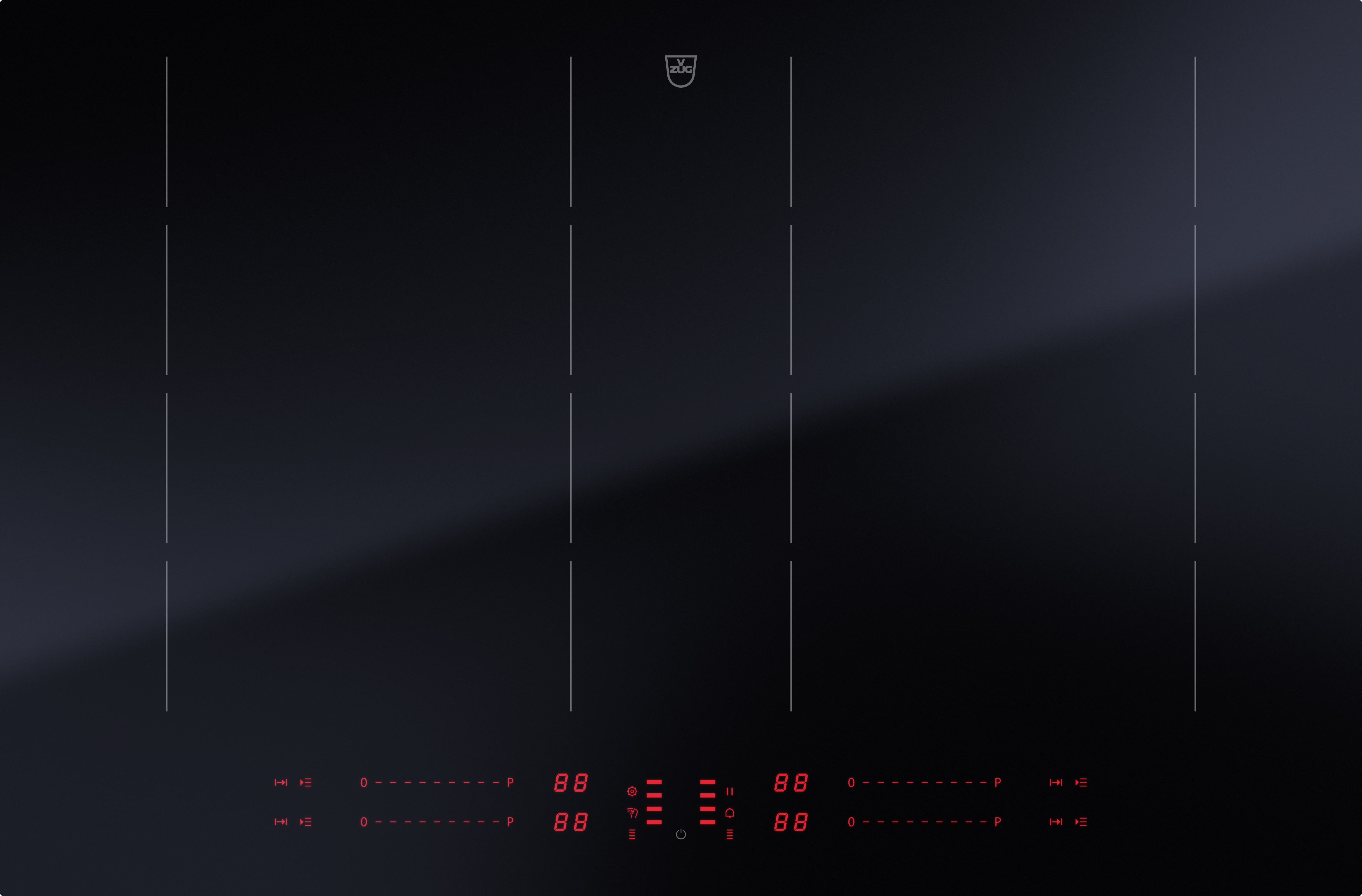 V-ZUG Induktions-Kochfeld CookTop V4000 I804, 80 cm, OptiGlass, DualDesign, 3115800000