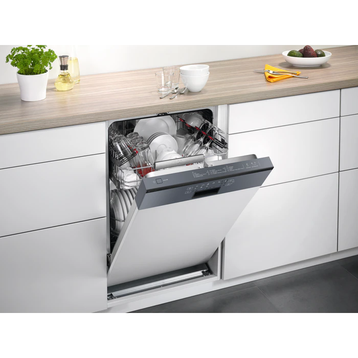 Electrolux Geschirrspüler CH-Norm 55 cm, integriert, Schwarz Spiegel, GA55SLISP