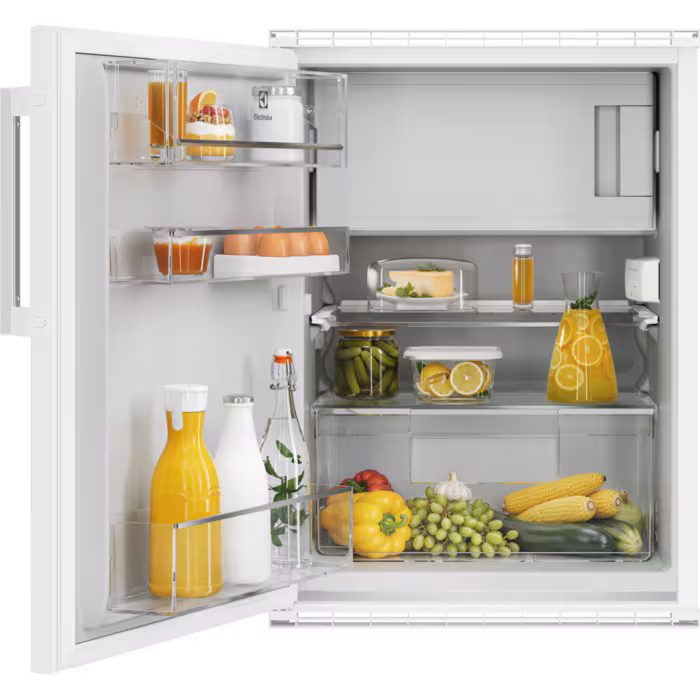 Electrolux Einbau-Kühlschrank mit Gefrierfach, D, 75.5 cm, Weiss, Türanschlag links, EK136SLWE 