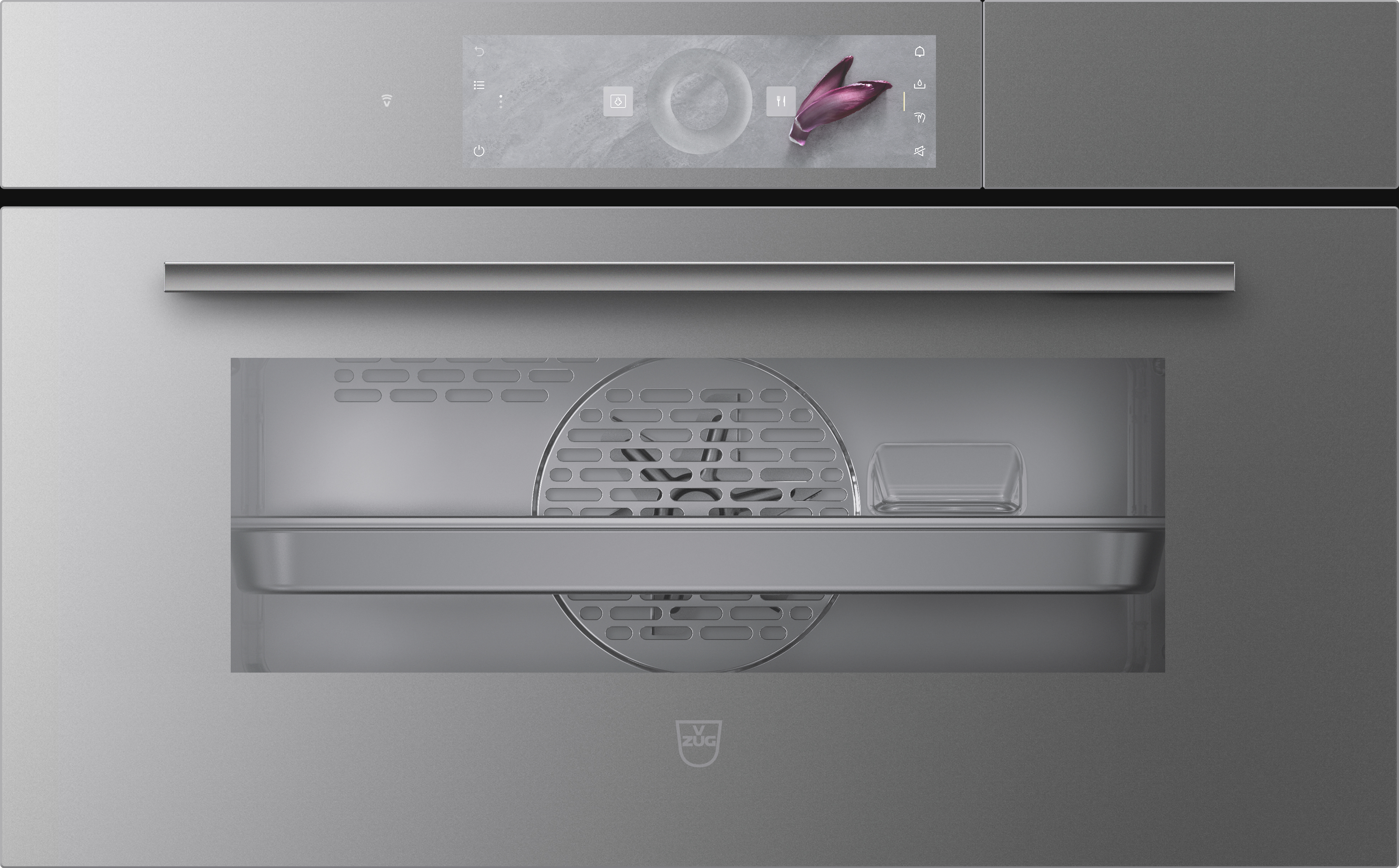 V-ZUG Steamer V4000 38, Spiegelglas Platinum, 2302500004