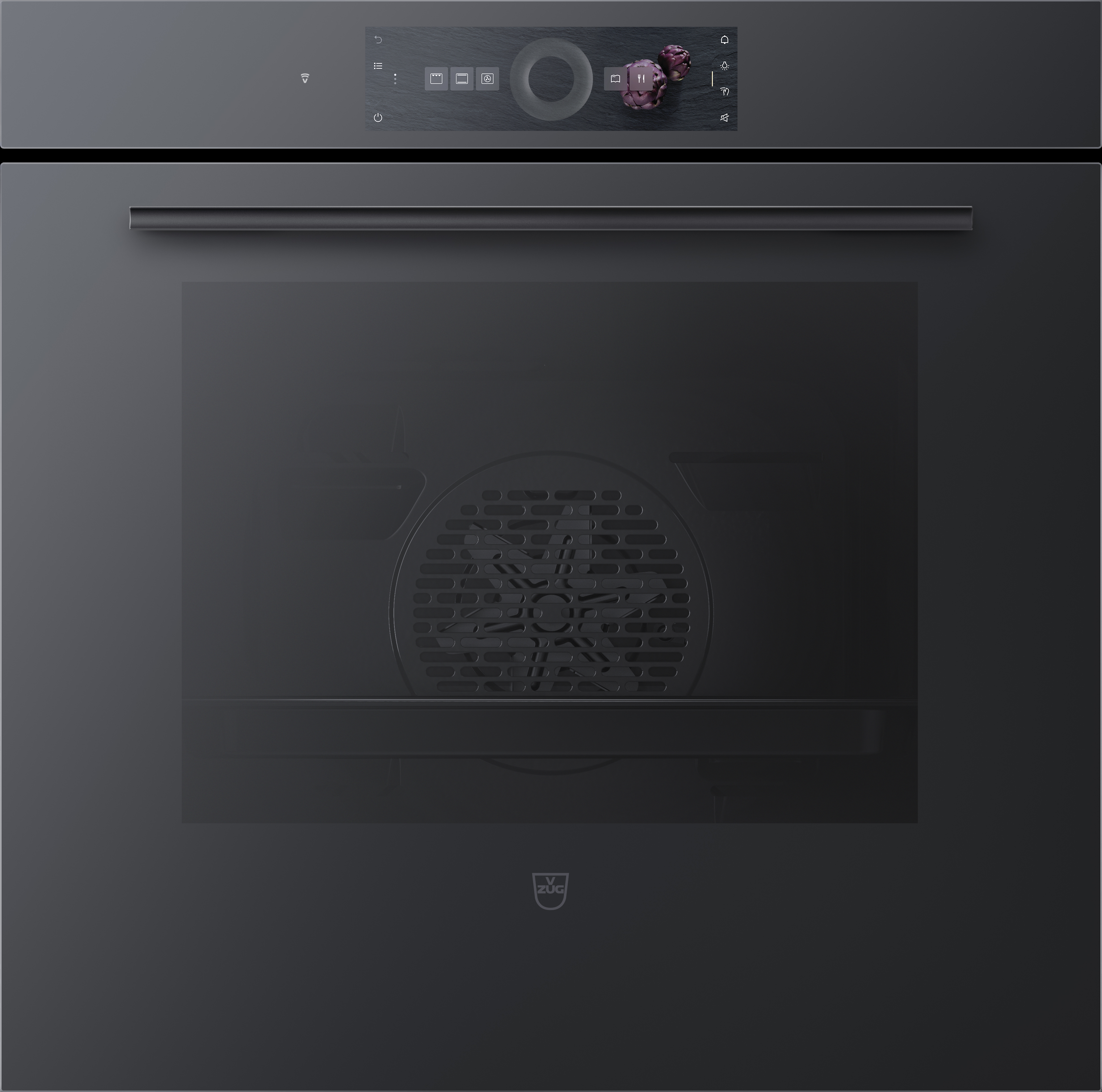 V-ZUG Backofen Combair V6000 60P, Pyrolyse, Spiegelglas Schwarz, 2105700003 => mit 3 Jahren Hersteller-Garantie!