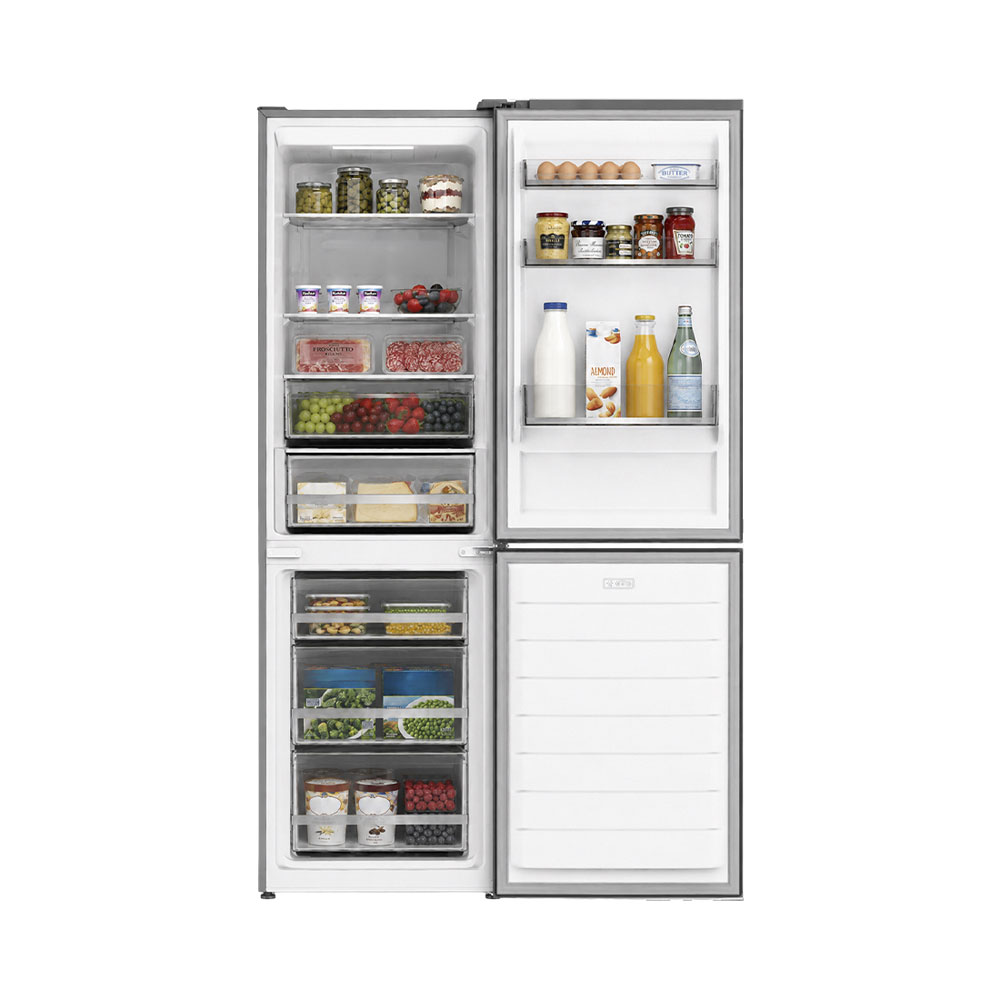 Kibernetik Kühl-/Gefrierschrank, 185 cm, C, Chromstahl/Silber, KO337NF