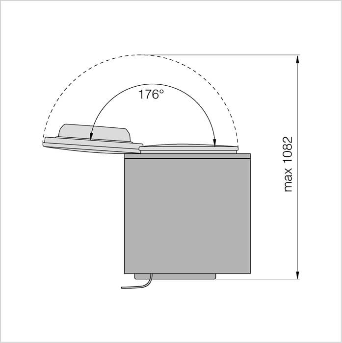 ASKO Wärmepumpen Wäschetrockner Gewerbe, 7 kg, grau, TDC1772CB T