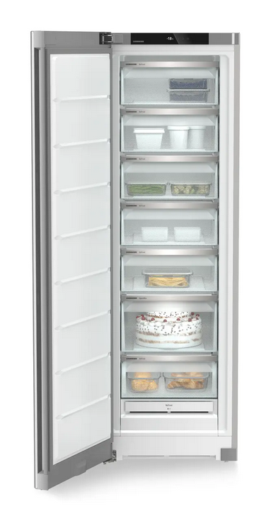 Liebherr Standgefrierschrank, freistehend, 277 l, NoFrost, Steelfinish, Plus, SFNsfd 5227 - 10 Jahre Herstellergarantie