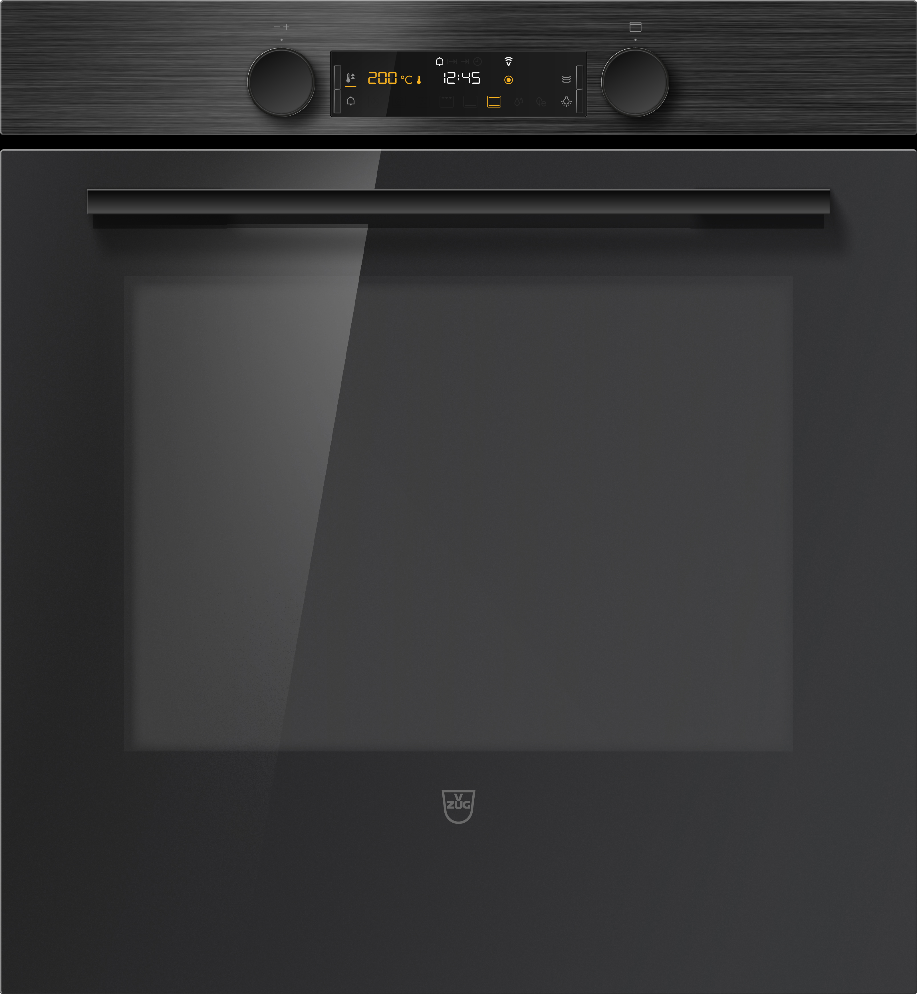 V-ZUG Backofen Combair V400 60C, 55 cm, Kurzmodell, Nero, 2112100001