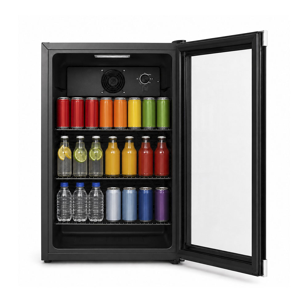 Kibernetik Getränkekühlschrank, 69 cm, E, schwarz, GK70