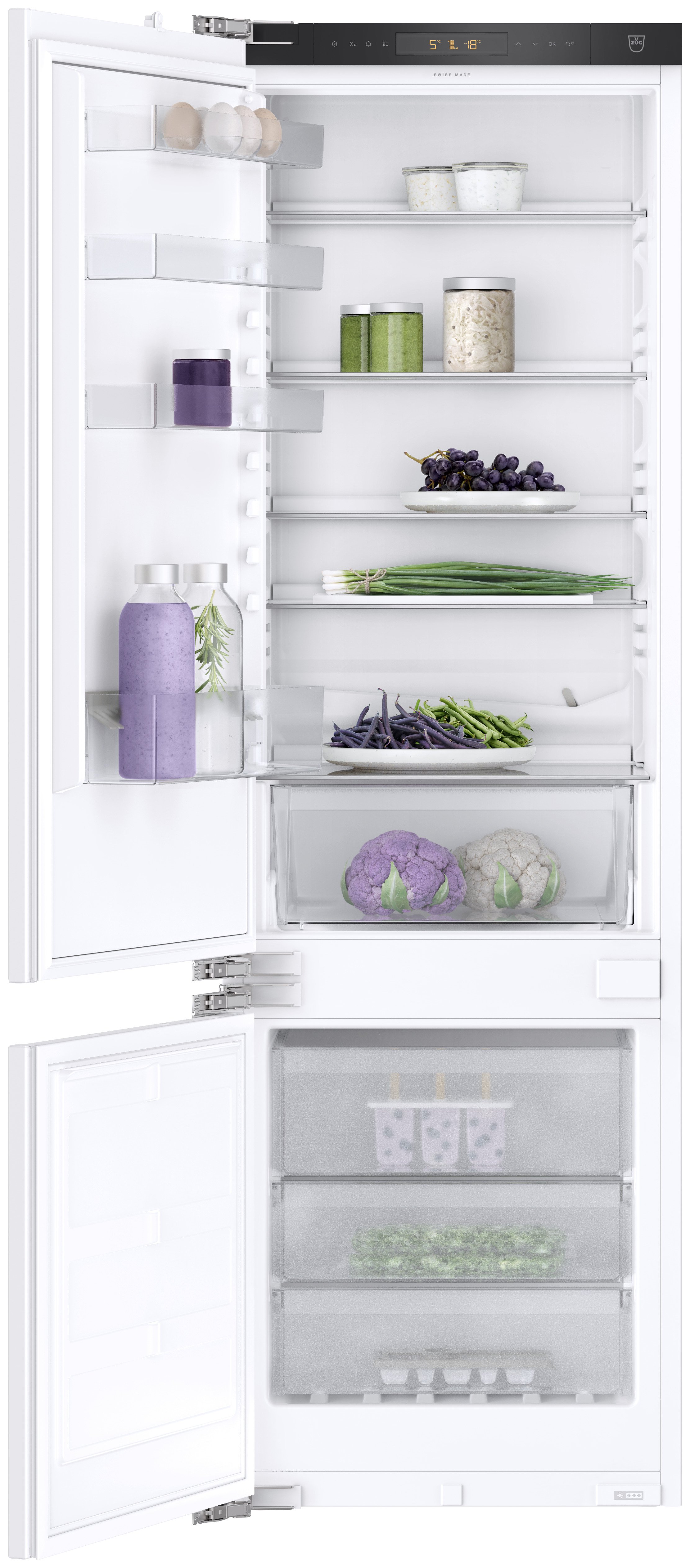 V-ZUG Einbau-Kühlgerät CombiCooler V600 178NI, vollintegrierbar, 1778 mm, Türanschlag links, 5115700001