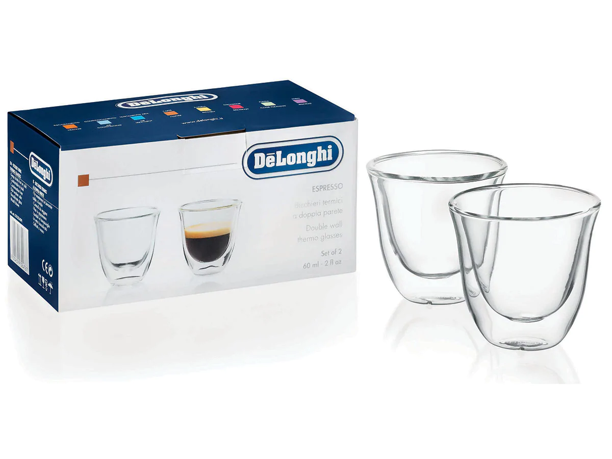 DeLonghi Espresso Thermogläser 2er-Set, DLSC310 DeLonghi Espresso Thermogläser 2er-Set, DLSC310