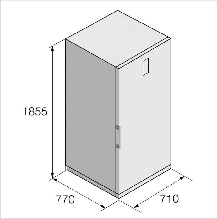 FORS Gefrierschrank freistehend, No Frost, 185.5 cm, Weiss, FFF711864 NE 