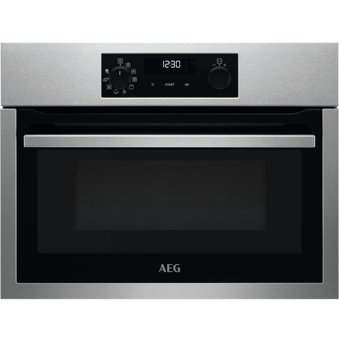 AEG Einbau-Backofen Compact 45, Mikrowelle & Grill, Chrom, BO4BEMGM AEG Einbau-Backofen Compact 45, Mikrowelle & Grill, Chrom, BO4BEMGM