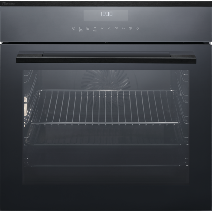 Electrolux Einbaubackofen EURO Katalyse, Schwarz Spiegel, EB6GL40XSP