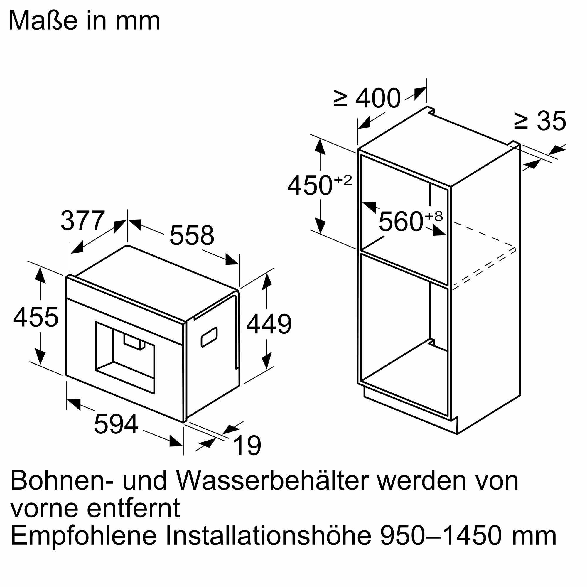 Siemens Einbau-Kaffeevollautomat iQ700, Schwarz, CT718L1B0