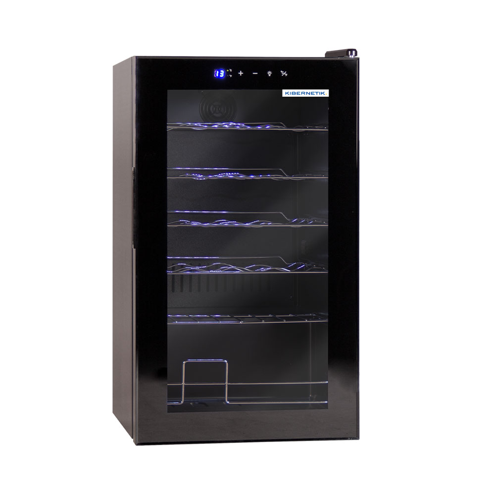 Kibernetik Weinkühlschrank, 75 cm, G, schwarz, BWS24