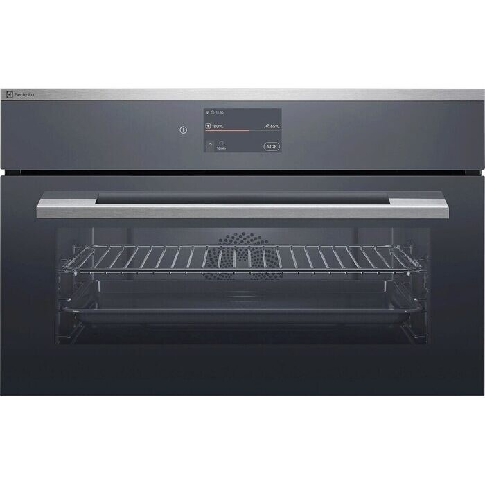 Electrolux Einbaubackofen Compact EURO Steam Multifunktions-Ofen, Chrom, EB3GL40CN
