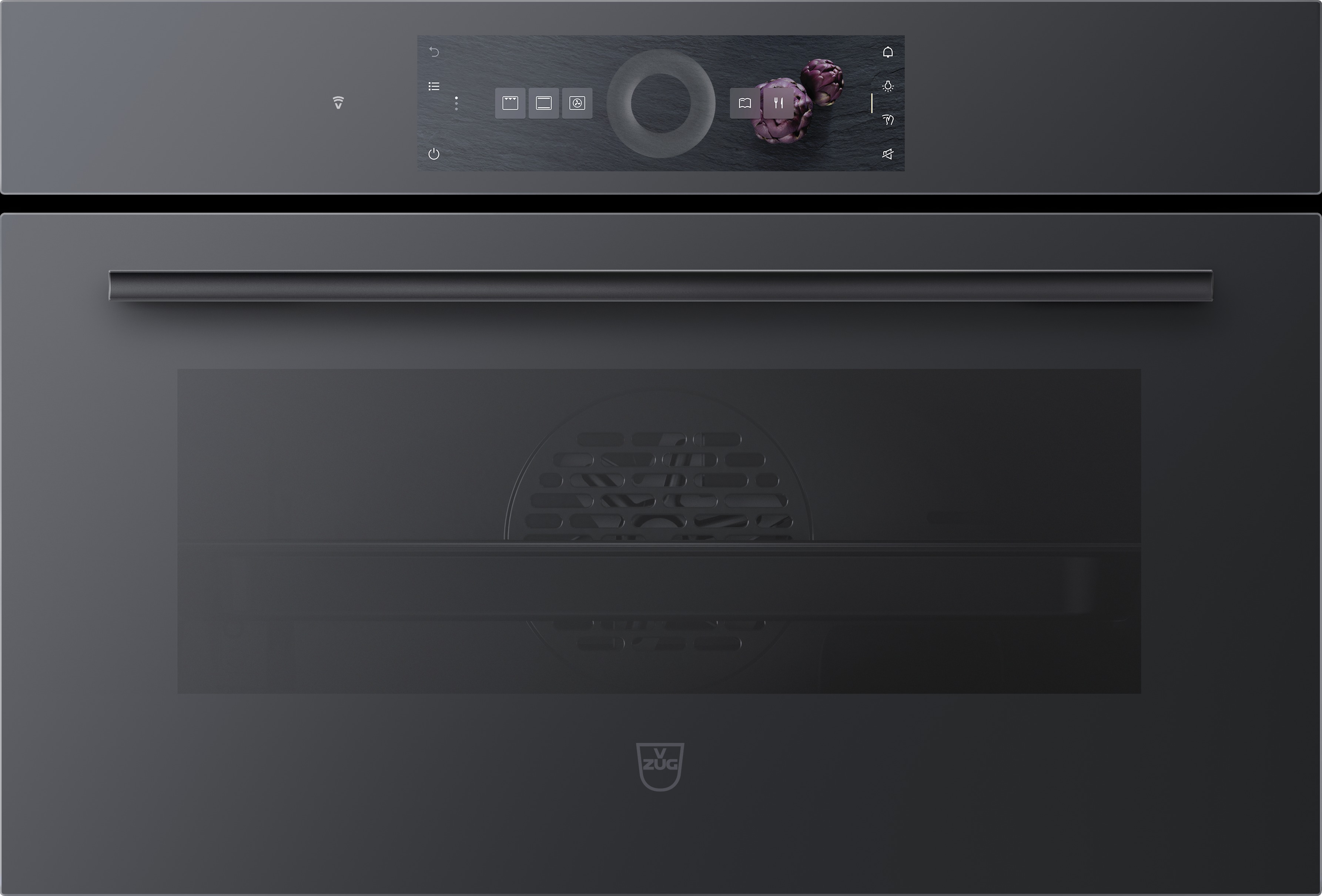 V-ZUG Backofen Combair V4000 38, TopClean, Spiegelglas Schwarz, 2112400000