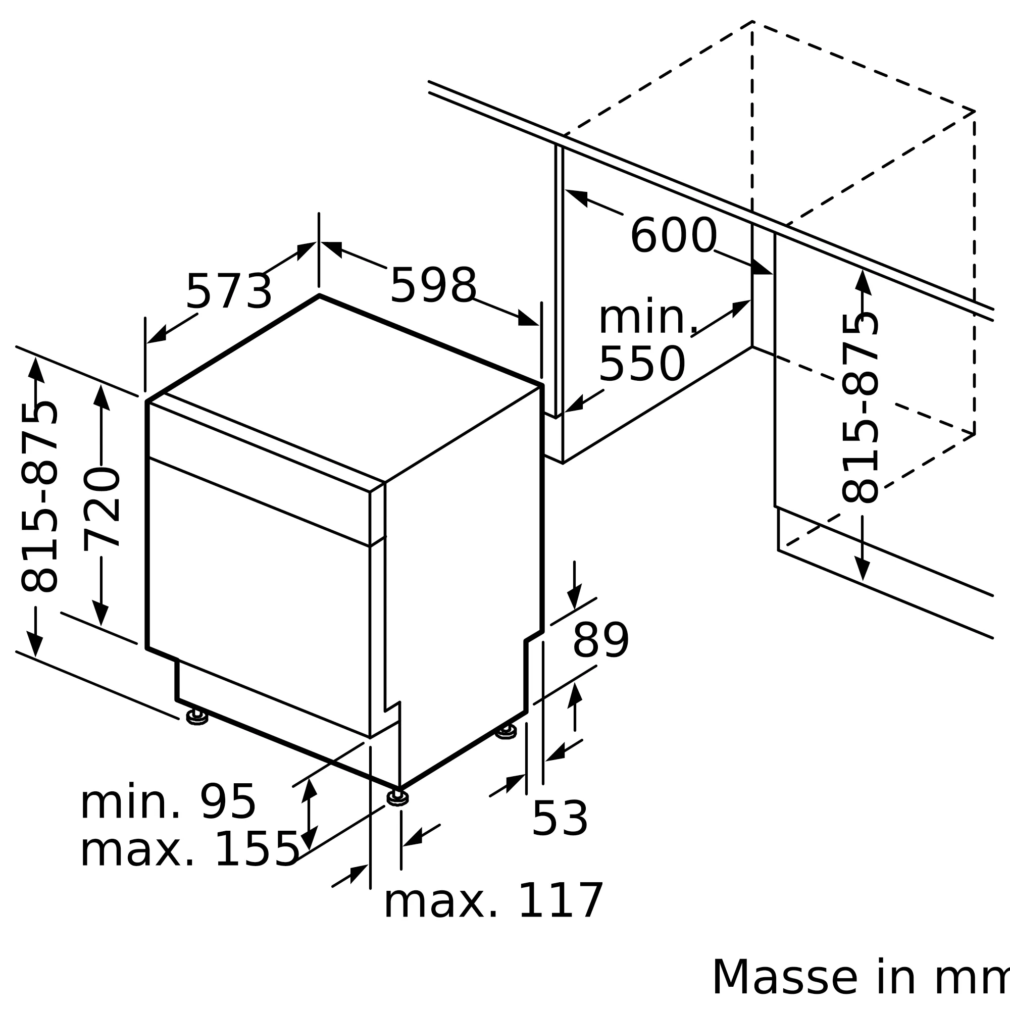 Siemens Geschirrspüler iQ300, 60 cm, Untereinbau, Edelstahl, Standard, SN43ES02CE