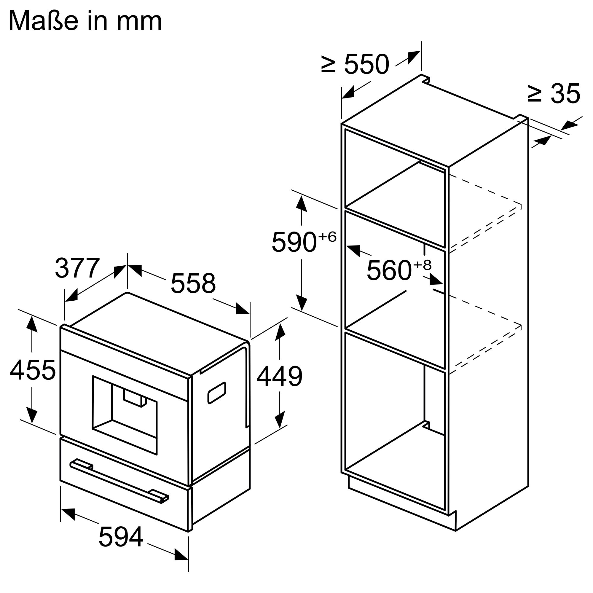 Siemens Einbau-Kaffeevollautomat iQ700, Schwarz, CT718L1B0