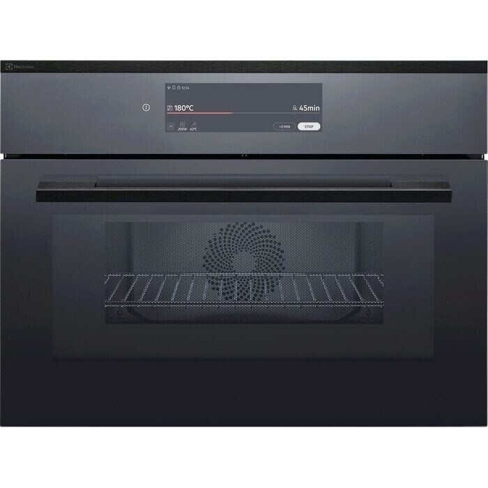 Electrolux CombiMikrowelle, Einbau-Mikrowelle EURO Multifunktions-Ofen, Schwarz Spiegel, EB4SL90KSP