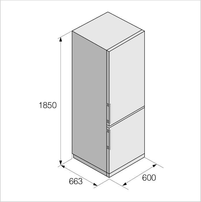 ASKO Kühl​-​Gefrierkombination freistehend PREMIUM, No Frost, 185 cm, Weiss, RFN23841 W