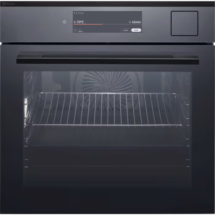 Electrolux Einbaubackofen EURO Steam Multifunktions-Ofen, A++, Schwarz Spiegel, EB6SL70KSP 