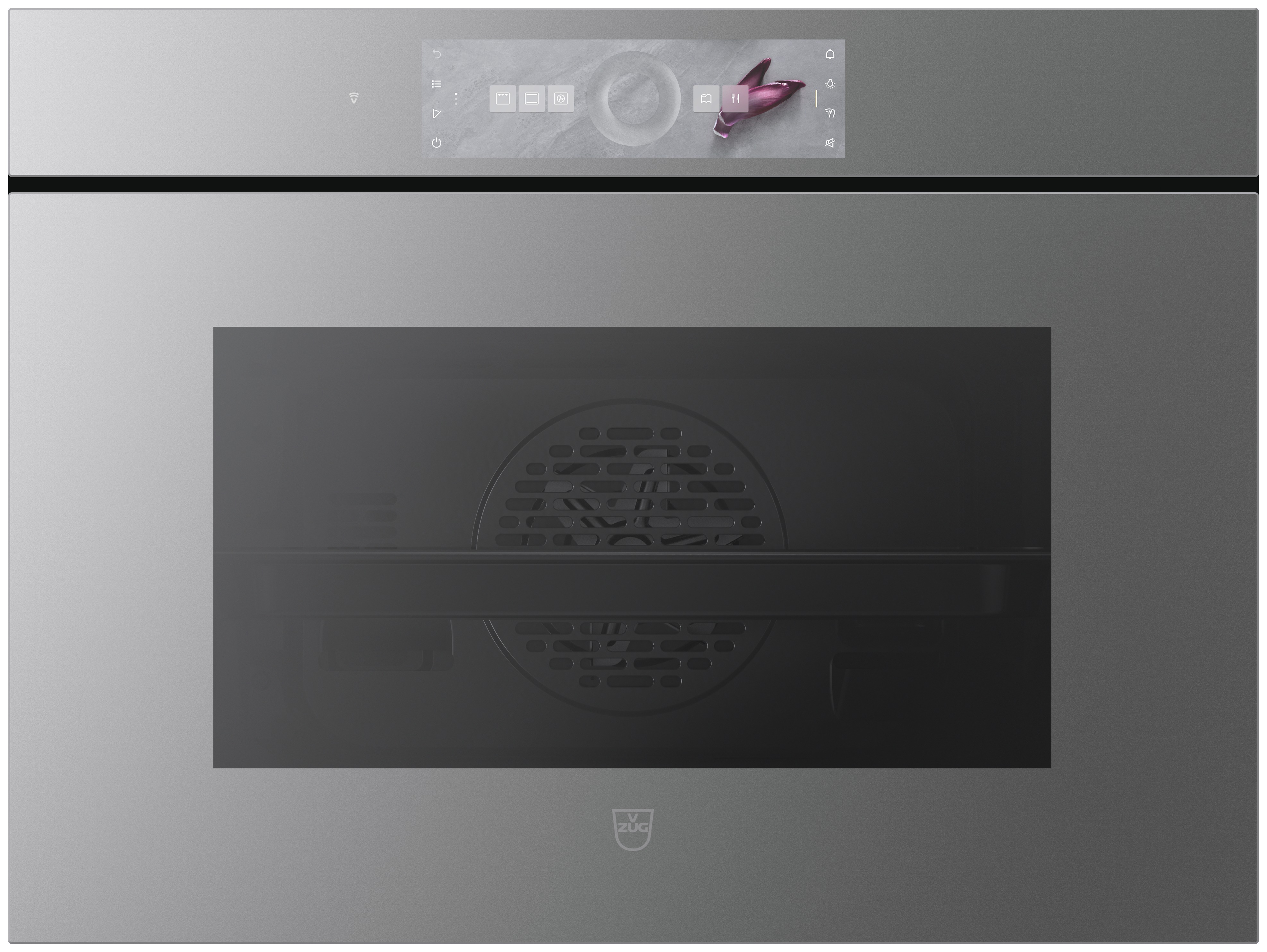 V-ZUG Backofen Combair V6000 45P, AutoDoor, Pyrolyse, Spiegelglas Platinum, 2107000002
