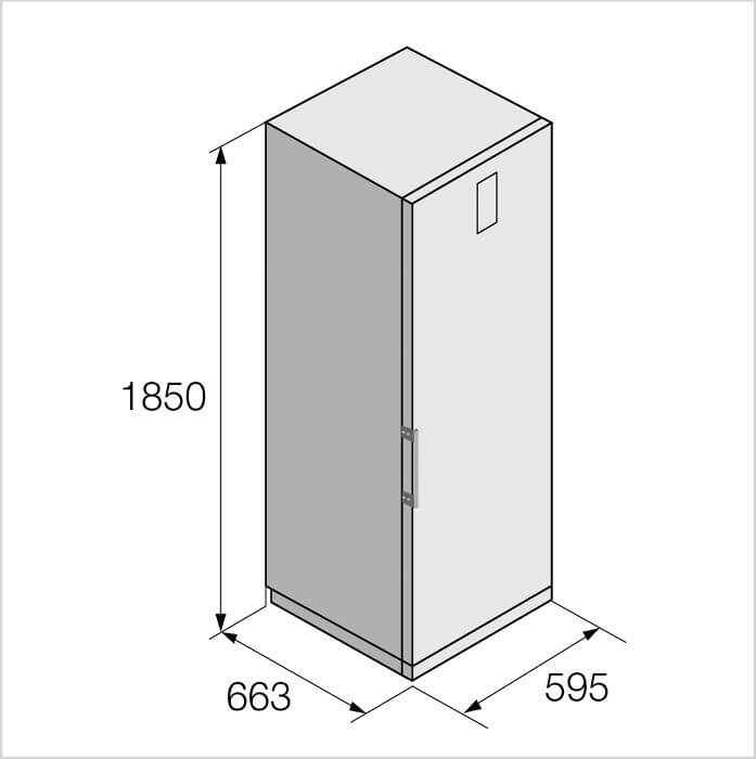 FORS Gefrierschrank freistehend, No Frost, 185 cm, Weiss, FFF601854 NE 