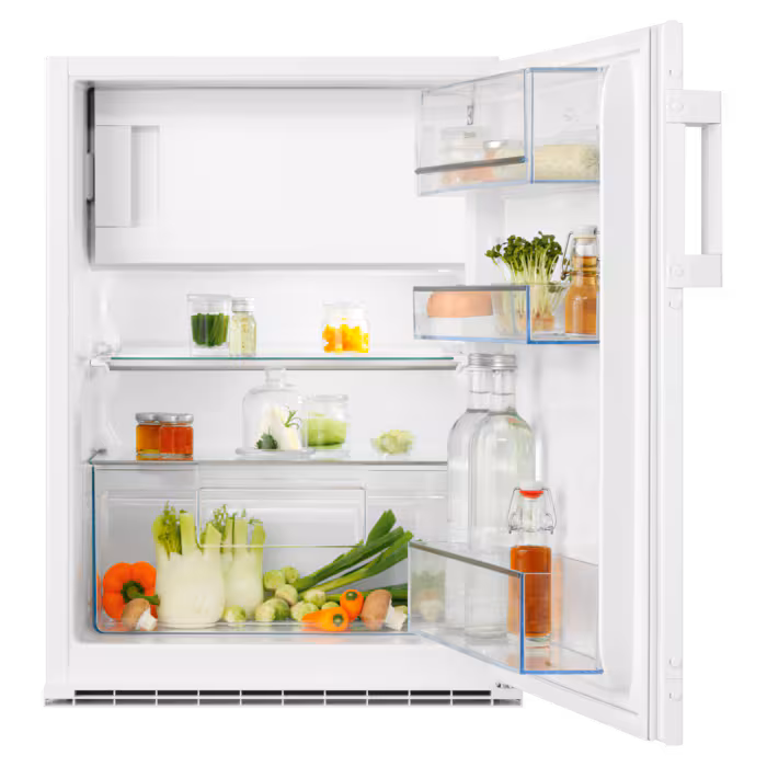 Electrolux Einbau-Kühlschrank mit Gefrierfach, 75.8 cm, Weiss, Türanschlag rechts, EK136SRWE
