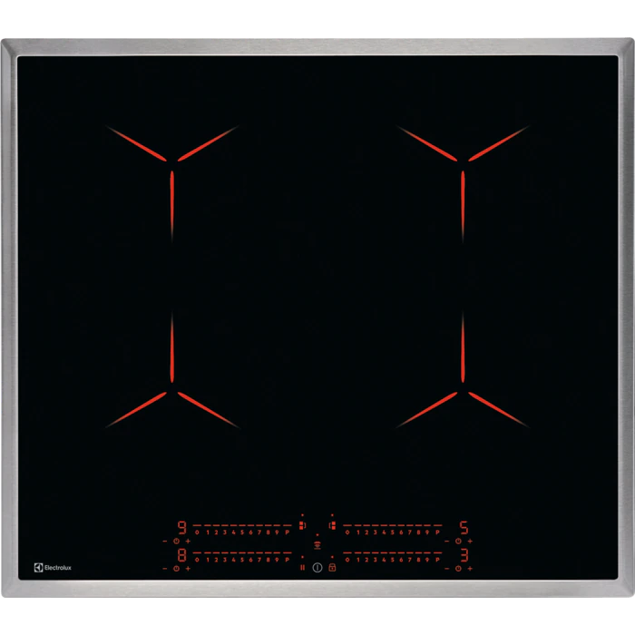 Electrolux Induktions-Kochfeld Pure Bridge, 60 cm, Chromstahlrahmen, GK58TSIPCN