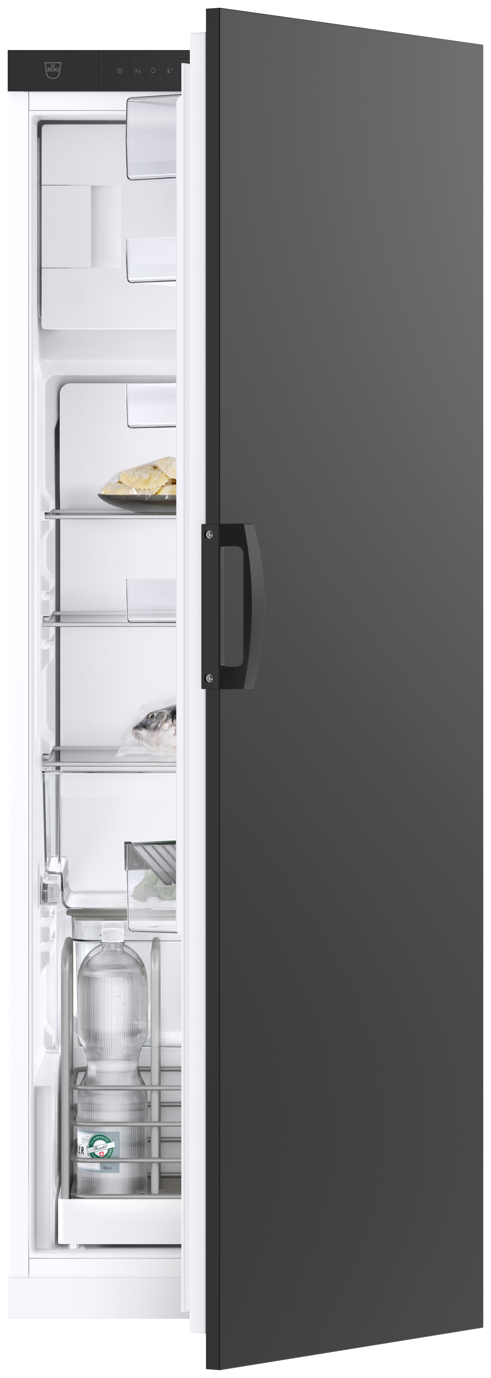 V-ZUG Kühlschrank Cooler V2000 152FGI, Design schwarz, 1524 mm, Türanschlag rechts, 5115200005 