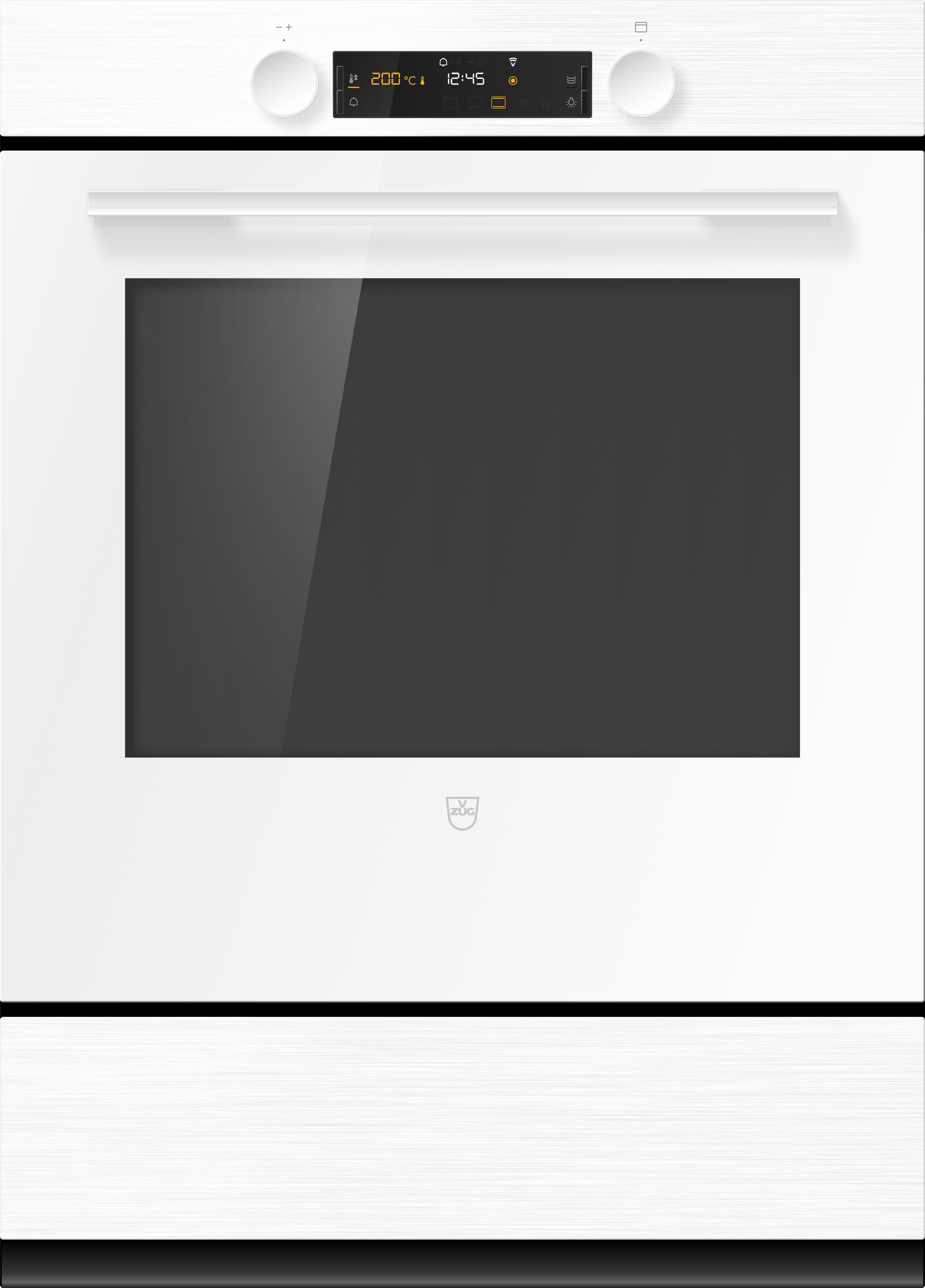 V-ZUG Backofen Combair V400 76C, 55 cm, Geräteschublade, Weiss, 2103800017