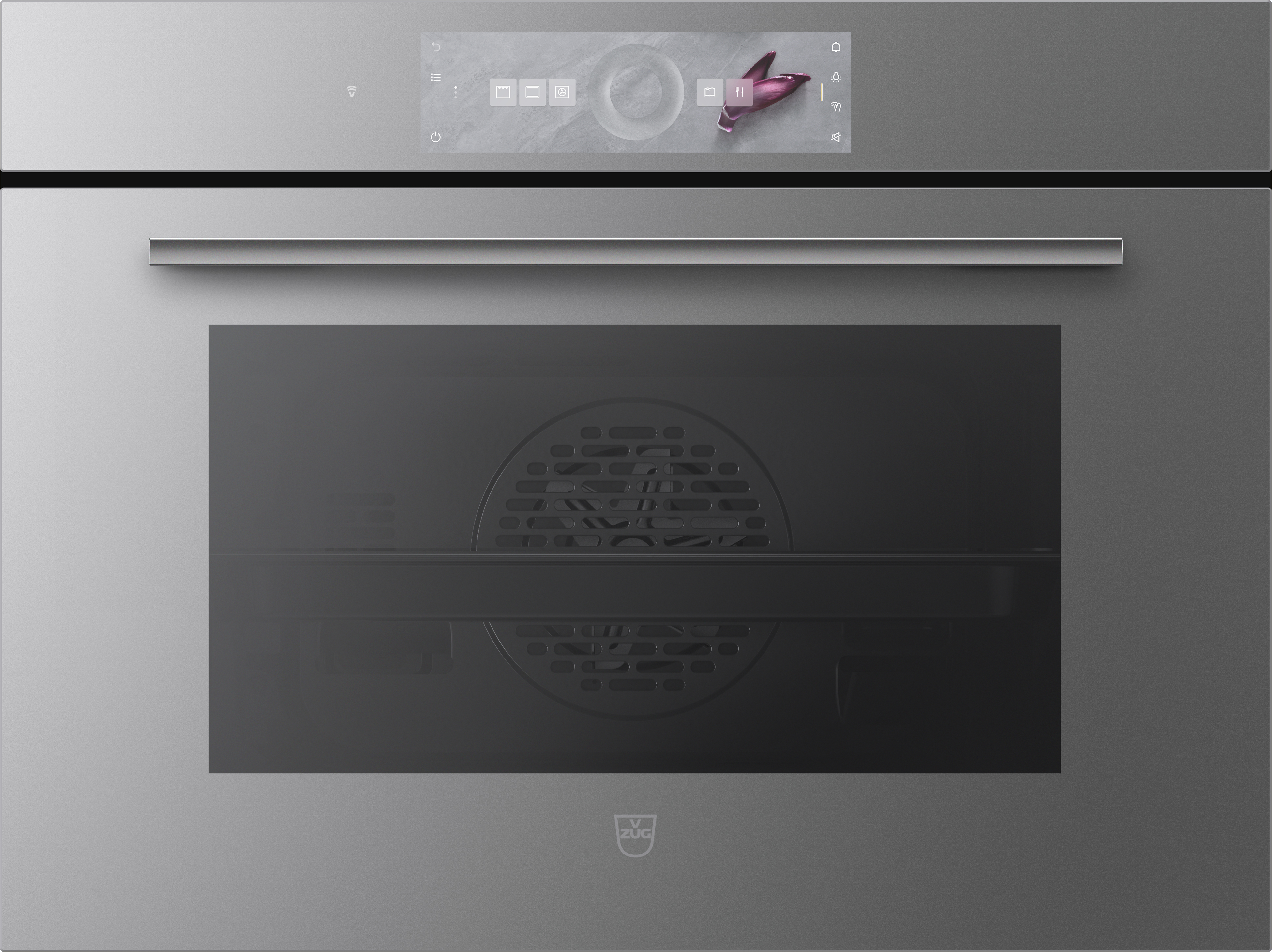 V-ZUG Backofen Combair V6000 45P, Pyrolyse, Spiegelglas Platinum, 2105900004