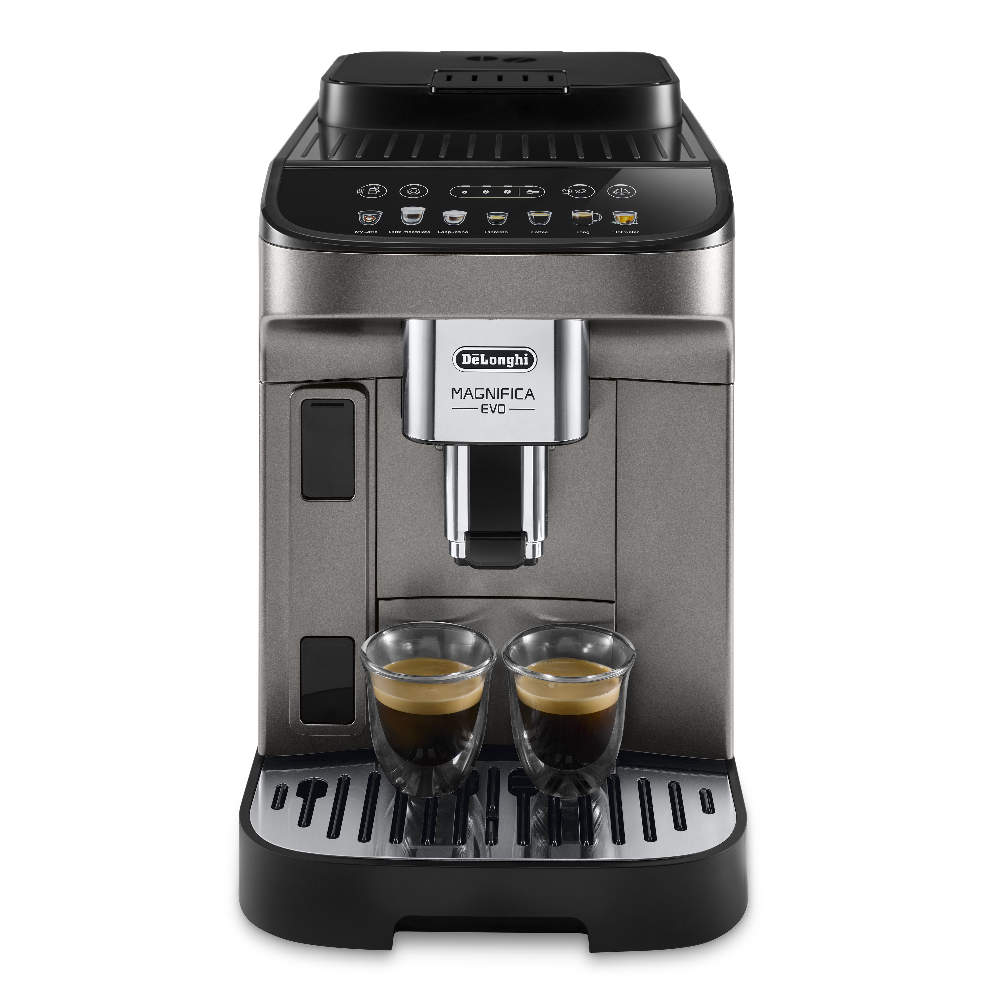 DeLonghi Kaffeevollautomat Magnifica Evo Milch, Titanschwarz, ECAM290.81.TB