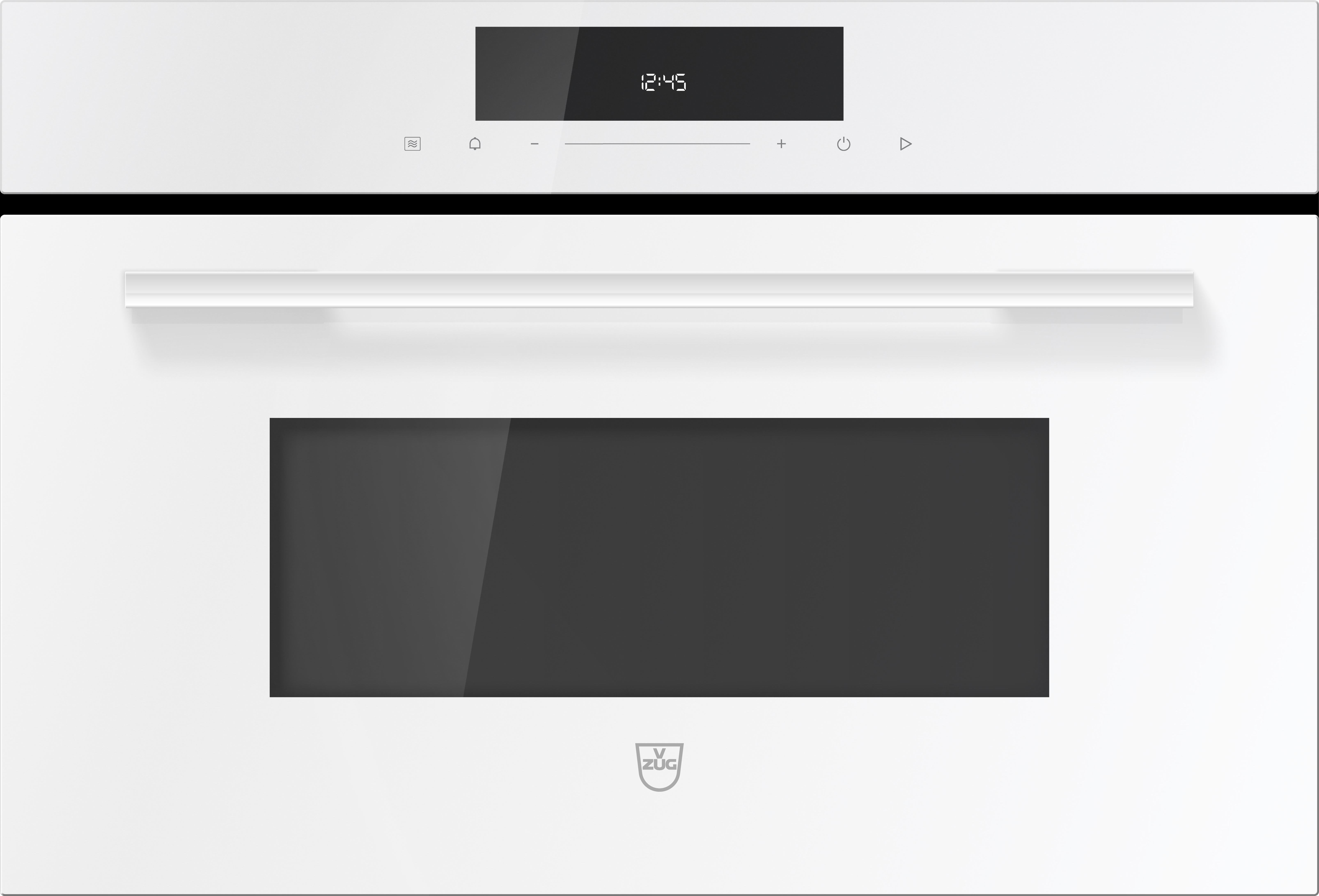 V-ZUG Mikrowelle Miwell V600 38C, 55 cm, Glas Weiss, 2402000001 V-ZUG Mikrowelle Miwell V600 38C, 55 cm, Glas Weiss, 2402000001