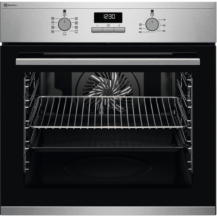 Electrolux Einbaubackofen EURO, Chrom, EB6L40CN