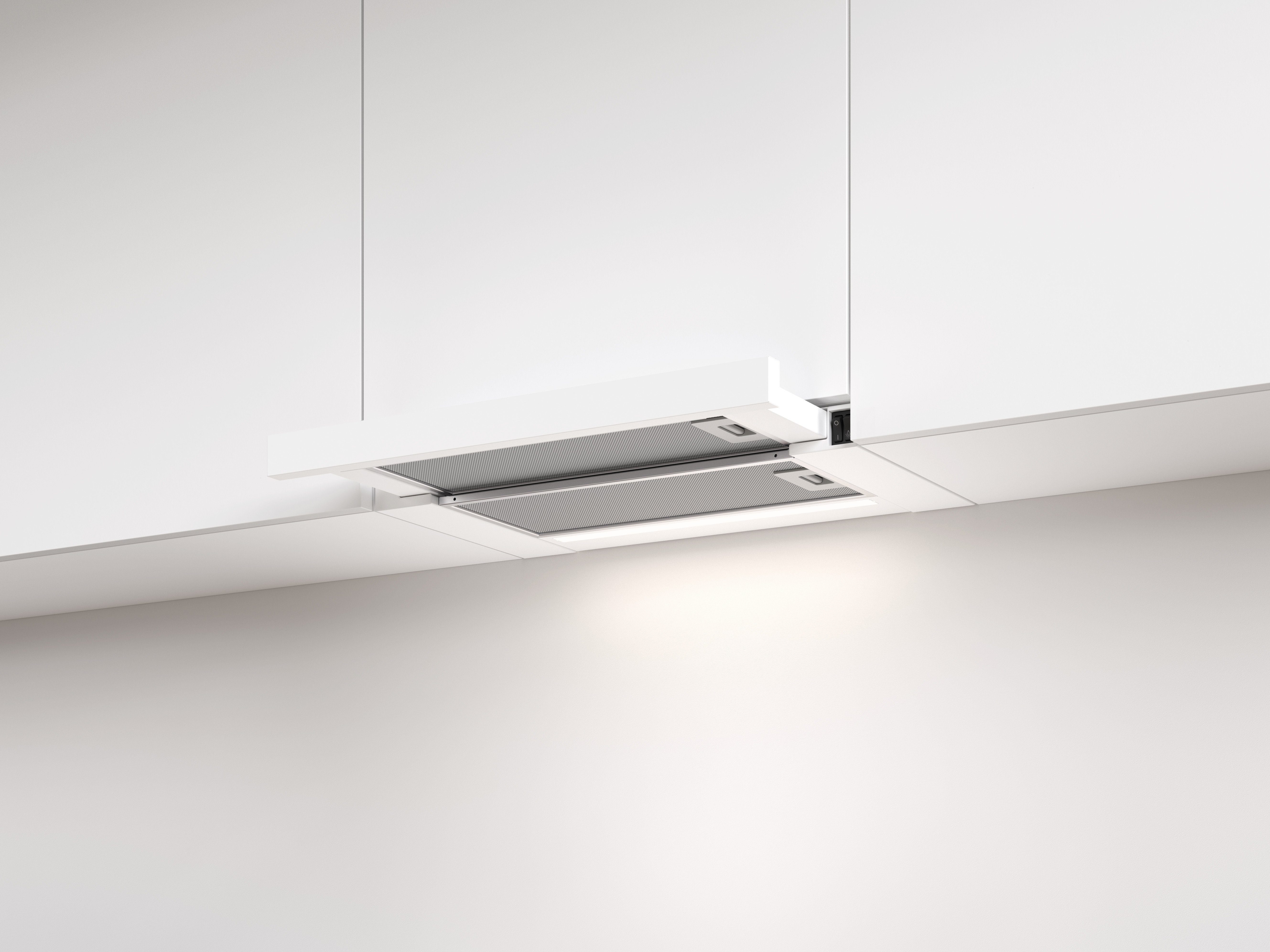 V-ZUG Einbauhaube AiroClearEinbau V200 F55, 55 cm, Weiss, 6107200001 