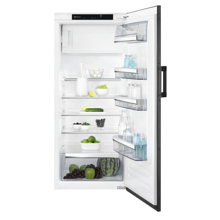 Electrolux Einbau-Kühlschrank mit Gefrierfach, 126.9 cm, schwarz, rechts, EK244SRSW