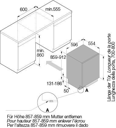 ASKO Geschirrspüler vollintegriert Logic XXL, 14 Gedecke, DFI 544 DXXL