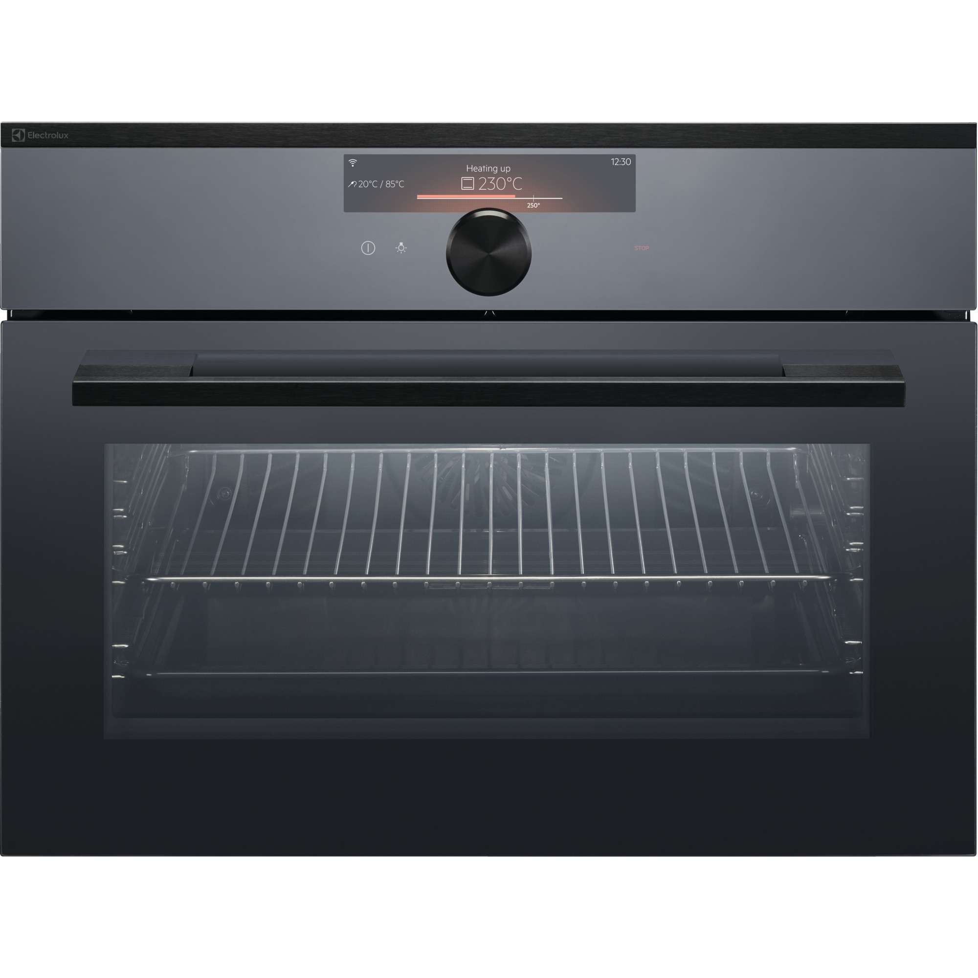 Electrolux Einbaubackofen Compact EURO Pyrolyse, Schwarz Spiegel, EB4SL80SP