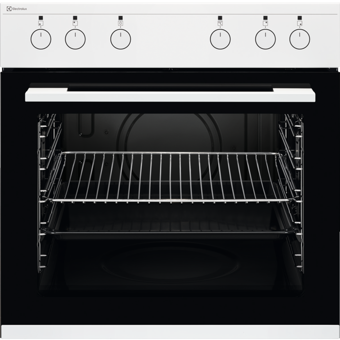 Electrolux Einbauherd EURO Multifunktions-Ofen, Weiss, EH6K10WE