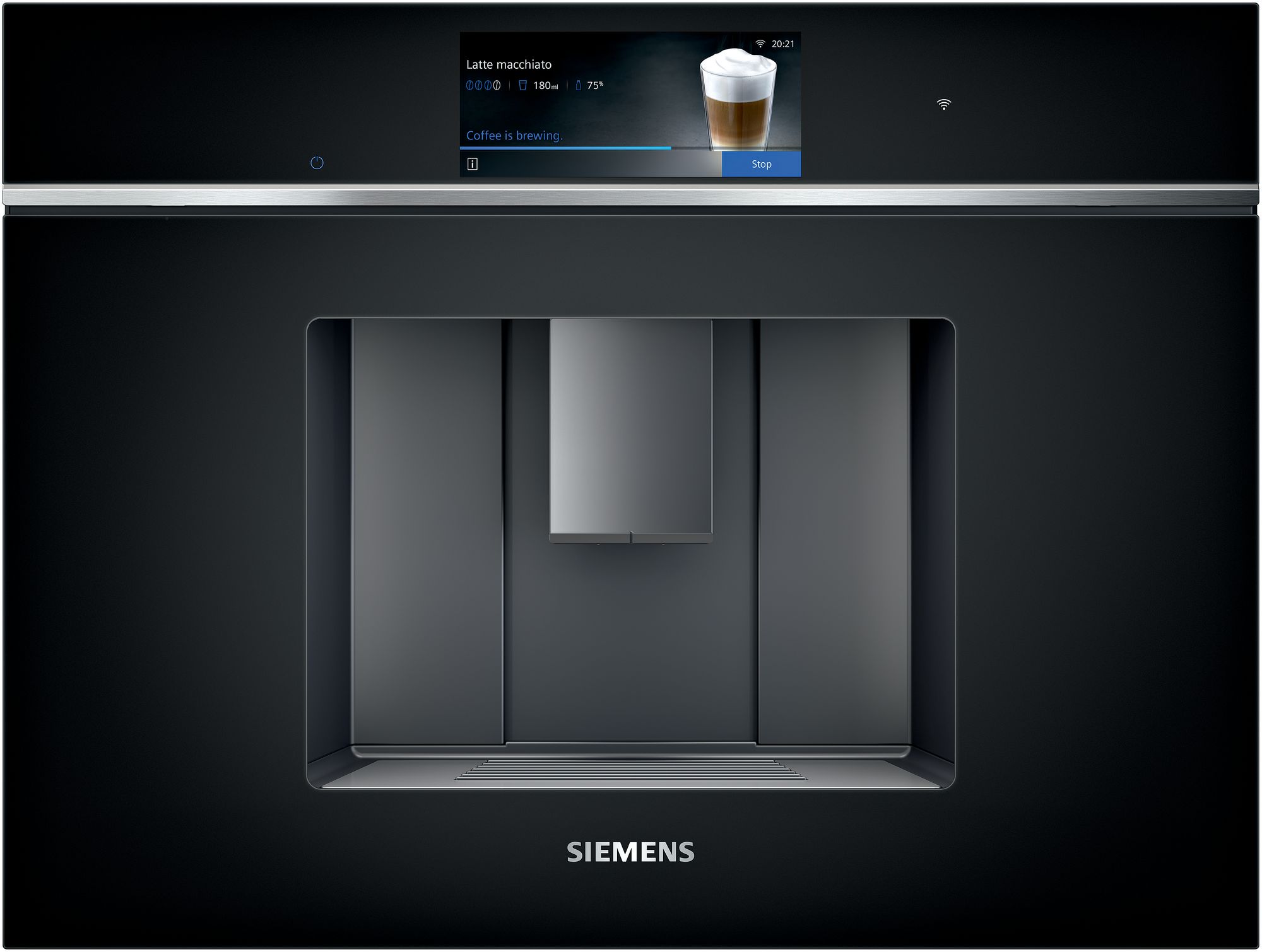 Siemens Einbau-Kaffeevollautomat iQ700, Schwarz, CT718L1B0